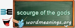 WordMeaning blackboard for scourge of the gods